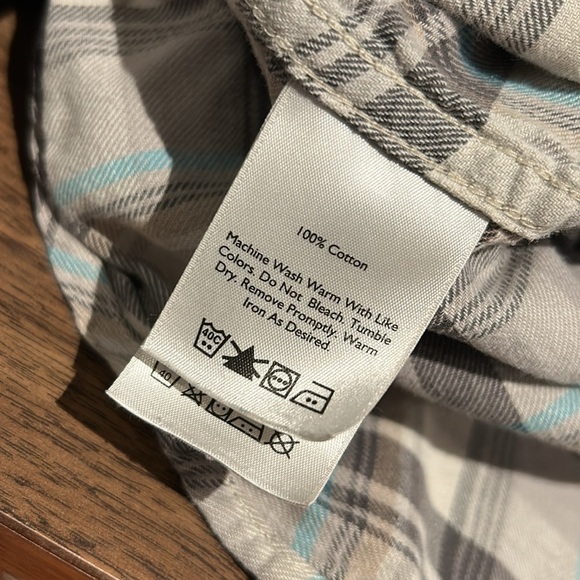 ❤️ Eddie Bauer snap button men Shirt S - Picture 5 of 9